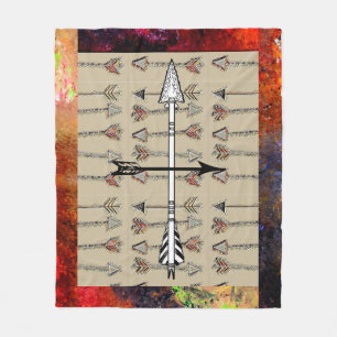 Moderna stampilar Ull Throw Blanket Fleecefilt