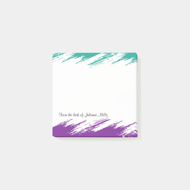 Moderna stilfulla klibbiga anteckningsbokar post-it block (Framsida)