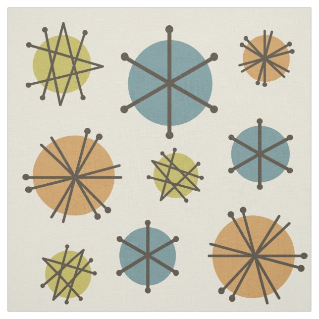 Moderna stjärnor i mitten av århundradet, flerfärg tyg (Provkarta)