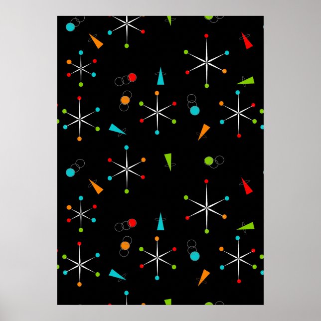 Moderna stjärnsprängningar i mitten av århundradet poster (Framsidan)