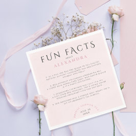 Moderna Stylisha Flickiga Pastell Rosa Rosa Roliga Pappersservett