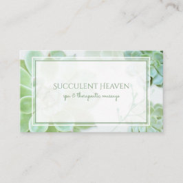 Moderna succulents botaniska Affärskort Visitkort
