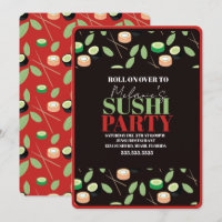 Moderna Sushi-festlurar Födelsedagsnamn