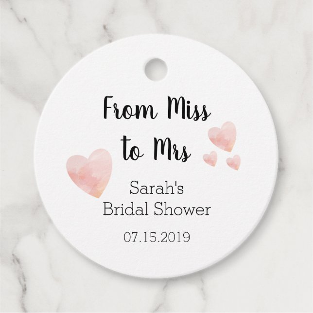 Moderna svarta och vita bröllopsdusch tackkort gåvor etiketter (Framsida)