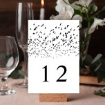 Moderna svarta och vita fåglar från Feather Bröllo Bordsnummer<br><div class="desc">Dessa enkla kort för bordsnummer i elegant bröllop har en flock fåglar i ren svart över en vit bakgrund. Elegant,  klass,  modern och unik - enkel att anpassa för din speciella dag!</div>