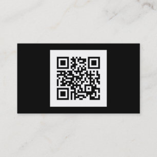 Moderna svartvita QR kodifierar Visitkort