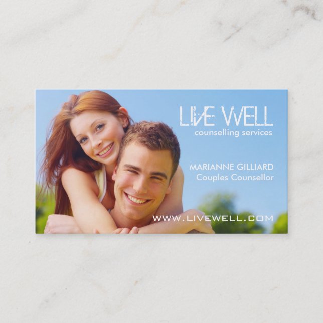 Moderna terapeutvisitkortar visitkort (Framsida)