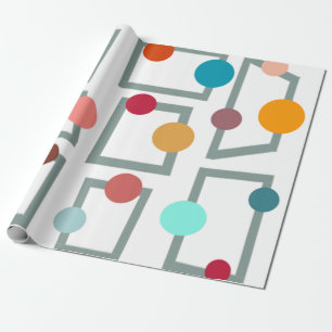 Moderna trapezoider och cirklar under medelårhundr presentpapper