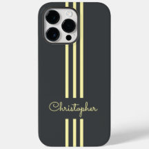 Moderna trendiga tävlingsränder med monogram 