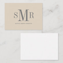 Moderna tresiffriga monogram initialer namn