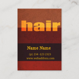 Moderna typografi - Hair Salon Tidsbeställning Kort