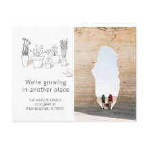 Moderna växter | vykort för Flytta