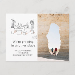 Moderna växter | vykort för Flytta