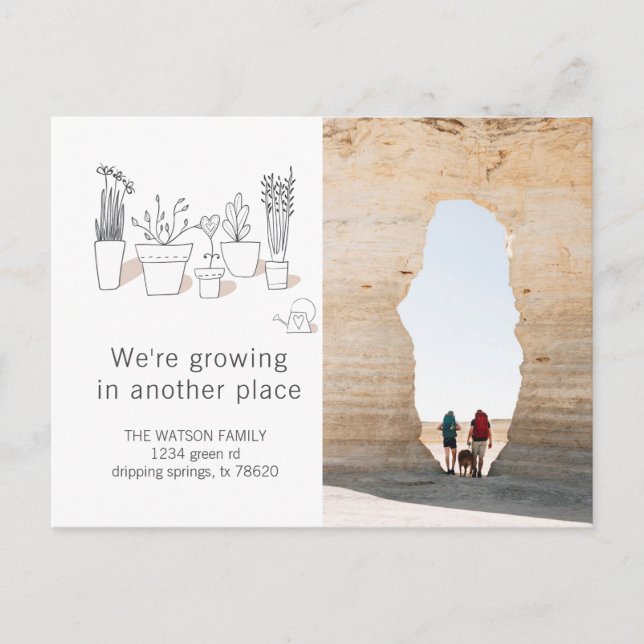 Moderna växter | vykort för Flytta (Framsida)