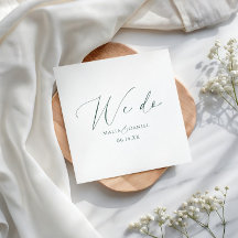 Moderna 'vi gör' Par Namn Script Bröllop