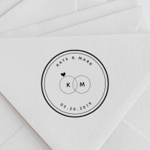 Moderna vigselringar Monogram Spara datum Rund