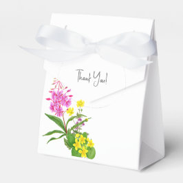 Moderna Vilda Blommor Tack Baby Shower Presentaskar