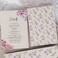 Moderna vildblomma beige bröllopsdetaljer