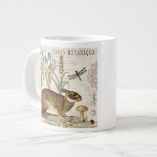Moderna vintage-fransk i trädgården jumbo mugg