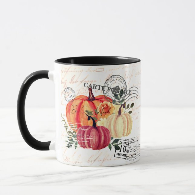 Moderna vintage vattenfärgspumpor mugg (Vänster)