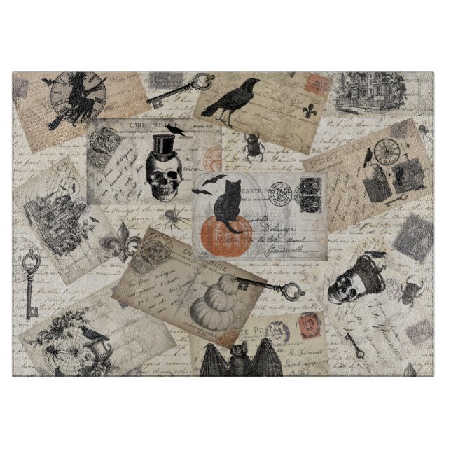 Moderna vintageHalloween vykort (Framsidan)