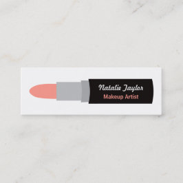 Moderna visitkortar för läppstiftMakeupkonstnär Mini Visitkort