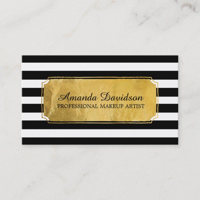 Moderna visitkortar för Makeupkonstnär Visitkort (Framsida)