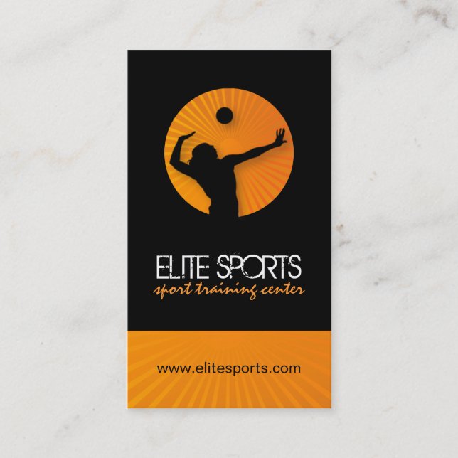 Moderna volleybollvisitkortar visitkort (Framsida)