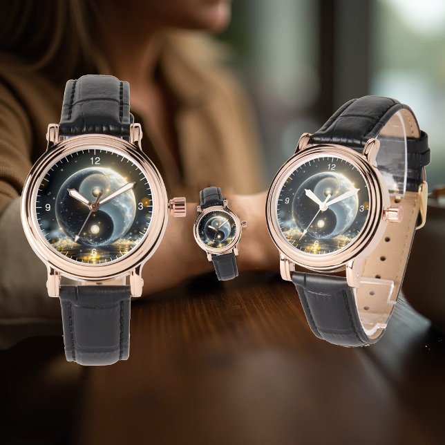Moderna Zen Yin och Yang-vibbar  Armbandsur (Skapare uppladdad)