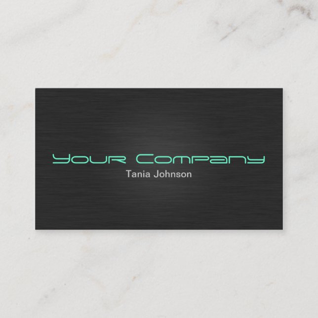 Moderne Edle Metall Visitenkarte Businesscard Visitkort (Framsida)