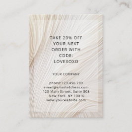 Moderne Elegant Wave Discount Card Rabattkort