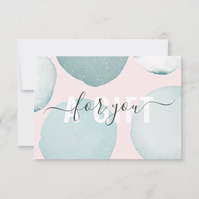 Moderne Glitzer Geschenkgutscheine Flachkarte (Framsida)