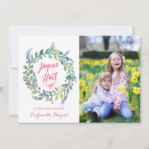 Moderne Joyeux Noël   Carte De Photo De Noël Julkort