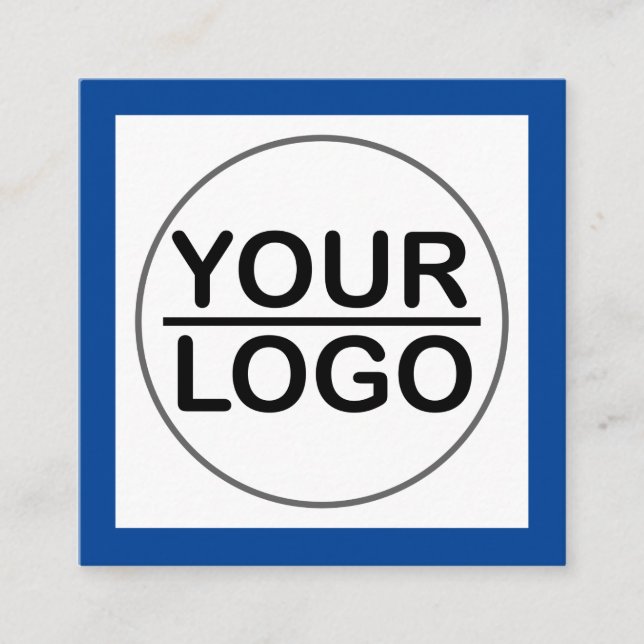 Moderne LOGO Fyrkantigt Visitkort (Framsida)