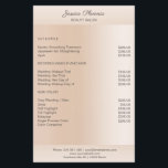 Moderne minimale Beige Hautfarbe Flygblad<br><div class="desc">Modernes Business,  minimalistisch,  beige.  Entworfen für Designer,  Stylist,  Salons,  Haare und Make-up Künstler,  Nägel und Lash Künstler,  Wellness-Center und mBearbeiten Sie die Karte,  indem Sie Ihre Daten eingeben. Sie können den Schriftart,  die Farbe und die Position individuell durch "weitere Personalisierung" auswählen.</div>