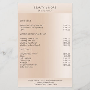 Moderne minimale Beige Hautfarbe Flygblad