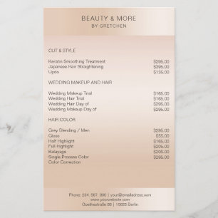 Moderne minimale Beige Hautfarbe Flygblad