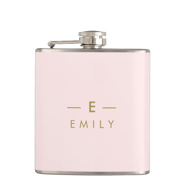 Moderne Minimaliste Rose Personnalisée Fickplunta (Framsidan)