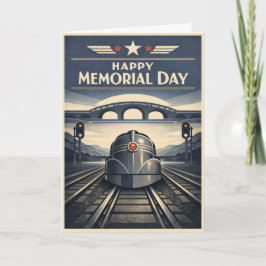 Moderne Train Streamline Minnesdagen  Kort