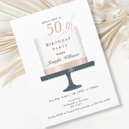 Modernes, elegante Einladung zum Geburtstag Inbjudningar