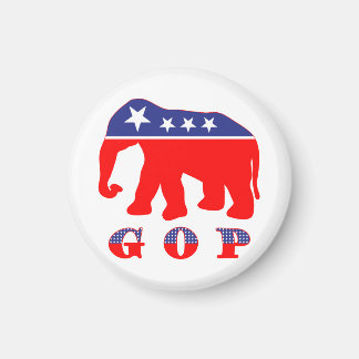 Moderniserad GOP-elefant Magnet