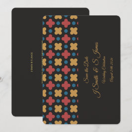 Moderniserad Retrodesign för Save the Date Spara Datumet
