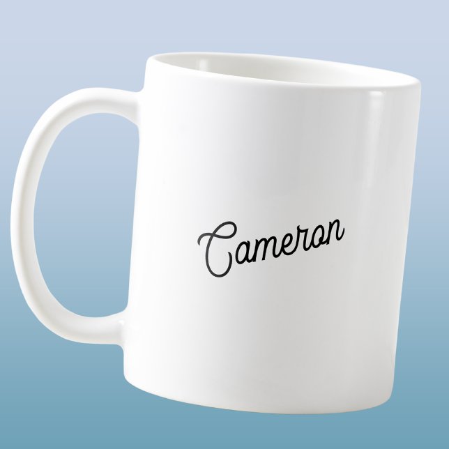 Moderniserat Personligt Namn Kaffemugg (Skapare uppladdad)