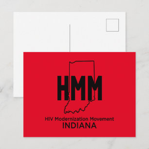 Moderniseringsrörelse för hiv Indiana Vykort