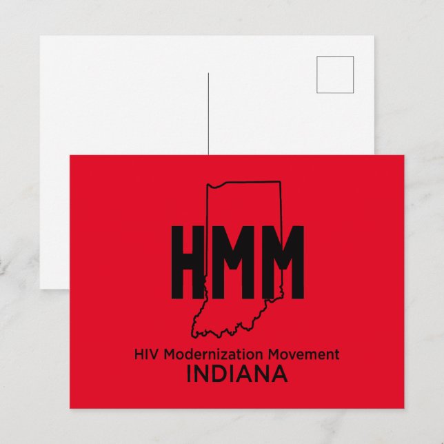 Moderniseringsrörelse för hiv Indiana Vykort (Fram/baksida)