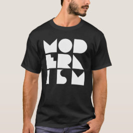 Modernism bold logo design t shirt