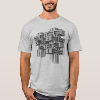 Modernistisk arkitekturT-tröja för Brutalist Tee