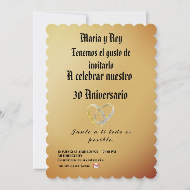 Moderno,dorado Minimalista Celebracion Inbjudningar (Framsida)