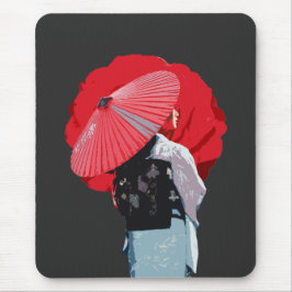 Moderno Vermelho Estilizado Japonesa Arte Musmatta