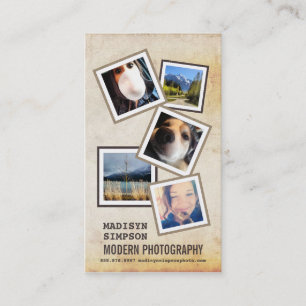 ModernPhotographer med 5 tar prov foto Visitkort